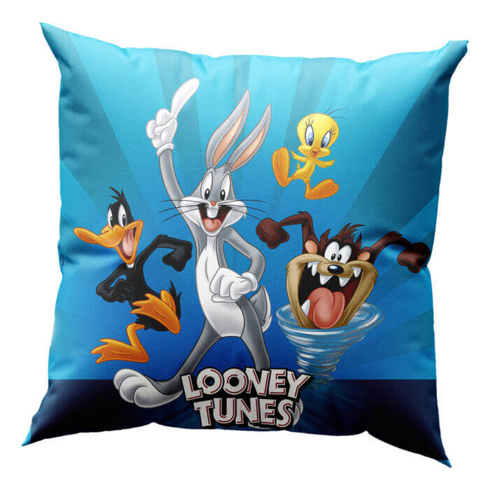 Μαξιλάρι με γέμιση Art 6188 Looney Tunes 40×40 Μπλε Beauty Home