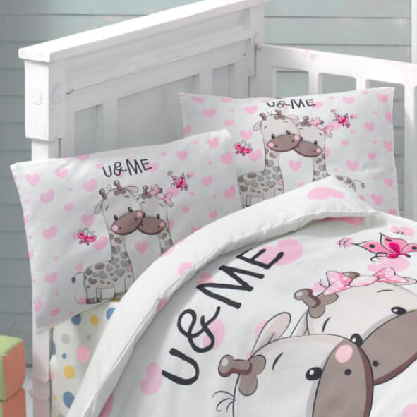 Ζεύγος μαξιλαροθήκες βρεφικές Art 5600 35x45 Ροζ Beauty Home Baby Pillowcases