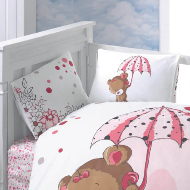 Ζεύγος μαξιλαροθήκες βρεφικές Art 5602 35x45 Ροζ Beauty Home Baby Pillowcases