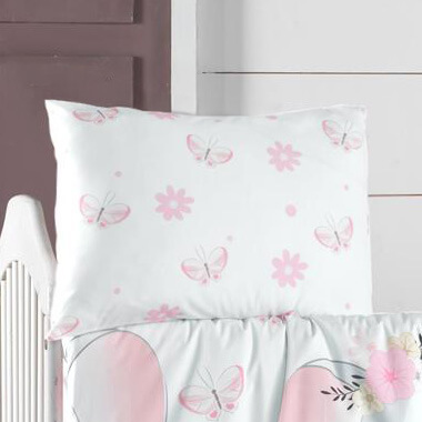 Ζεύγος μαξιλαροθήκες βρεφικές Art 5604 35x45 Ροζ Beauty Home Baby Pillowcases