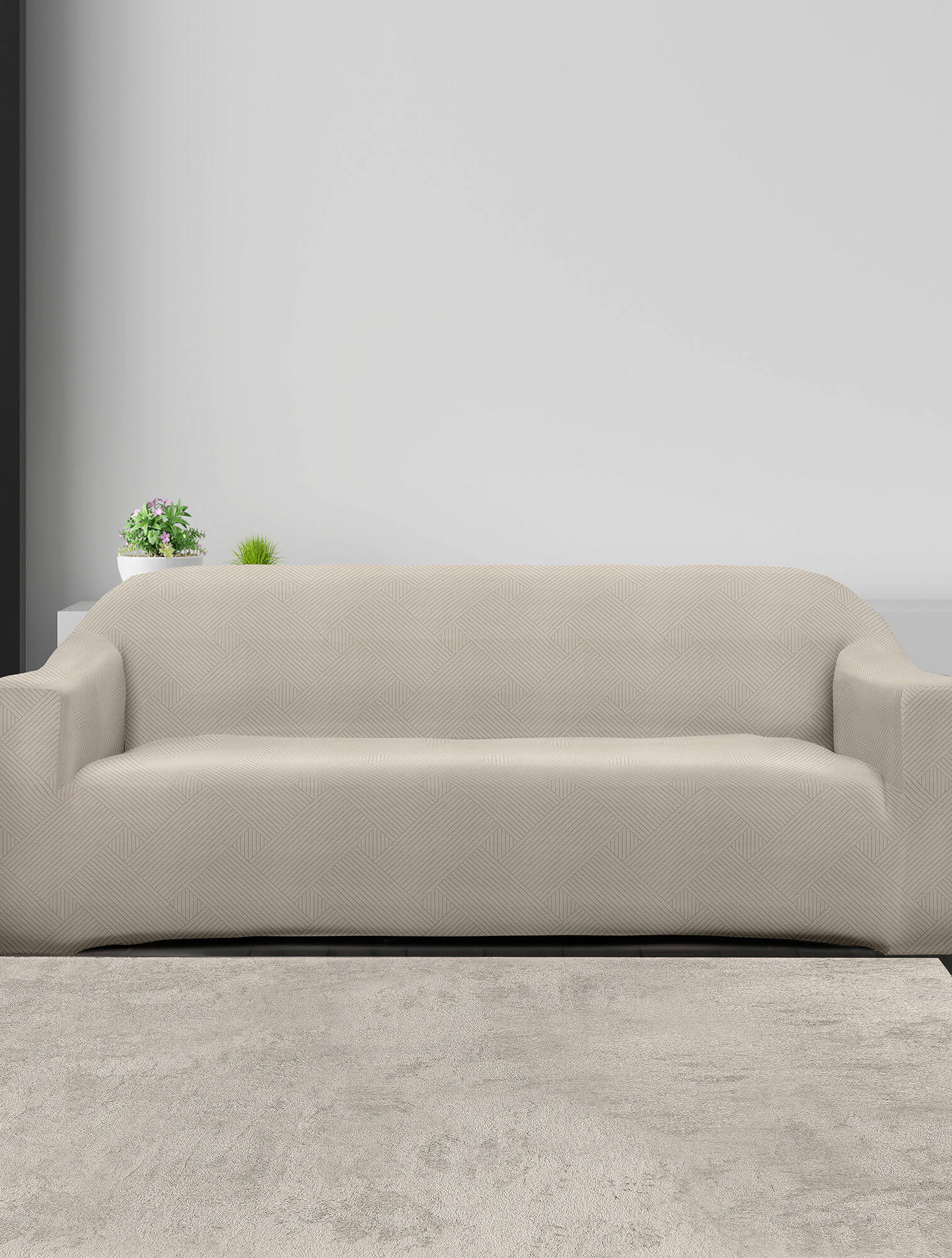 Ελαστικά καλύμματα καναπέ EARTHLINE BEIGE Madi