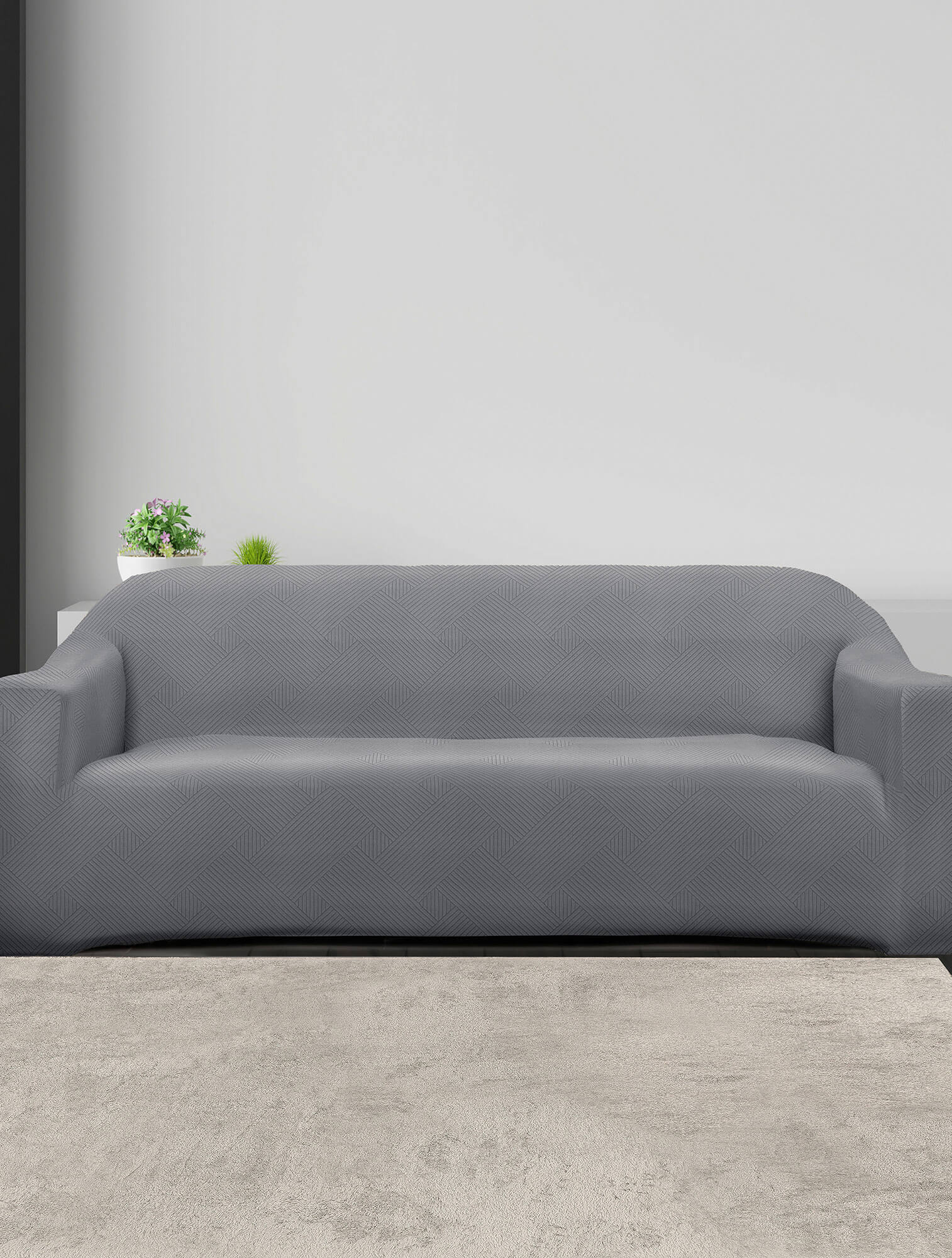 Ελαστικά καλύμματα καναπέ EARTHLINE GREY Madi