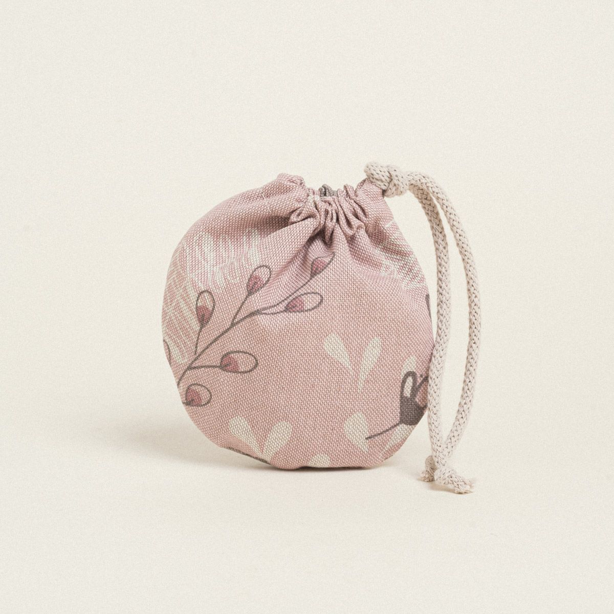 Beauty Home ΠΟΥΓΚΙ ΟΒΑΛ ΜΕ ΚΟΡΔΟΝΙ 13 x 14 cm ΣΑΠΙΟ ΜΗΛΟ BOTANIC ART