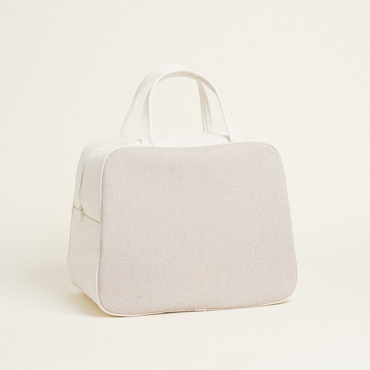 Beauty Home ΤΣΑΝΤΑ ΧΕΙΡΟΣ 35x40x23cm ΜΠΕΖ ΧΡΥΣΟ LUREX