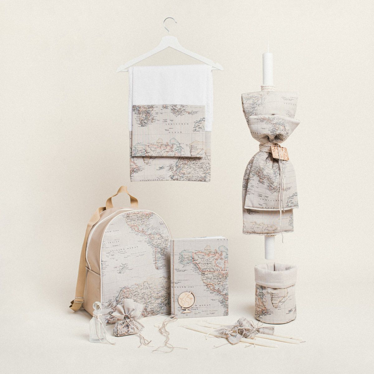 Beauty Home ΣΕΤ ΒΑΠΤΙΣΗΣ ΧΑΡΤΗΣ VINTAGE