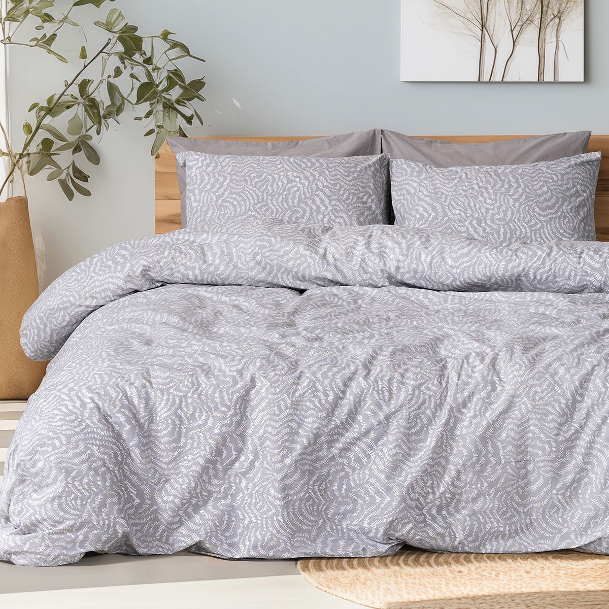 Beauty Home Ζεύγος μαξιλαροθήκες Evie Art 12261 52×72 Γκρι