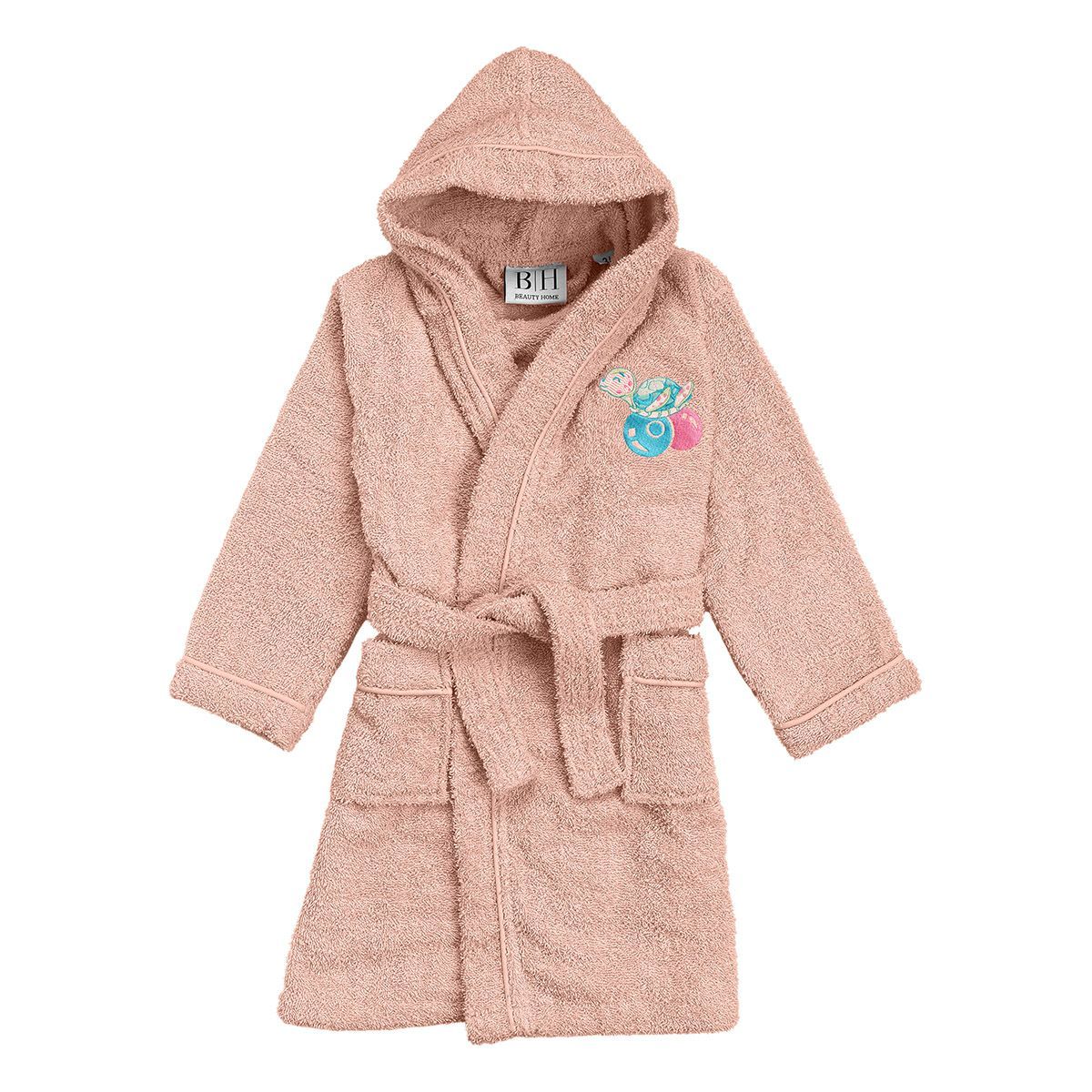 Beauty Home Μπουρνούζι βρεφικό-παιδικό Art 5422 3-4 ετών Ροζ