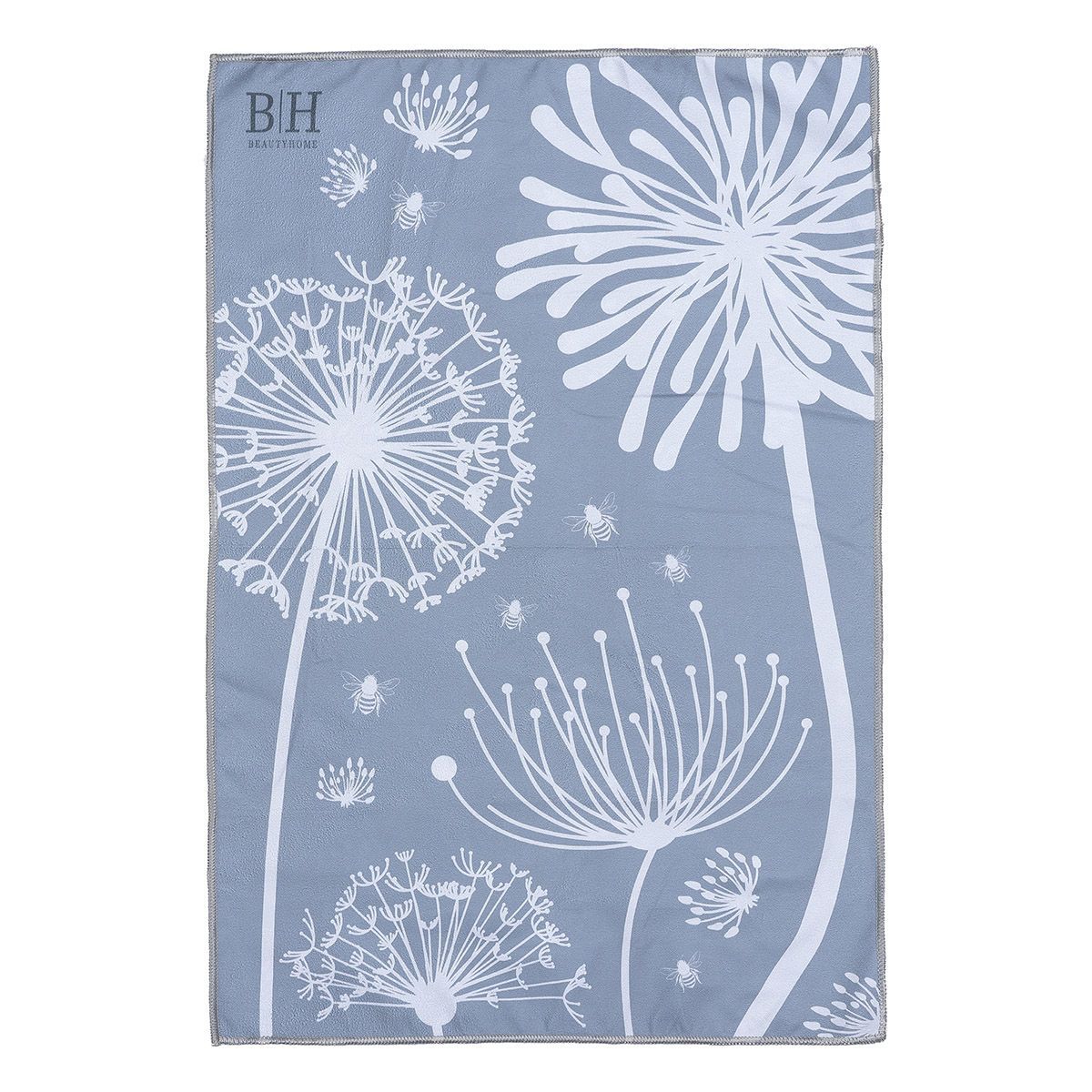 Beauty Home Πετσέτα κουζίνας διπλής όψης Microfiber Art 8654 40×60 Γκρι