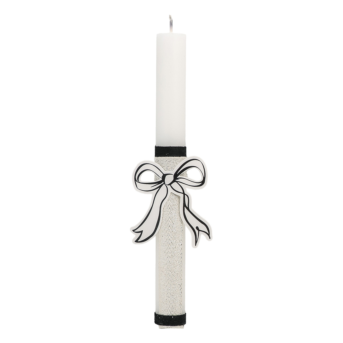 Beauty Home ΛΑΜΠΑΔΑ ΛΕΥΚΗ 25cm ΦΙΟΓΚΟΣ ΧΑΡΤΙΝΟΣ