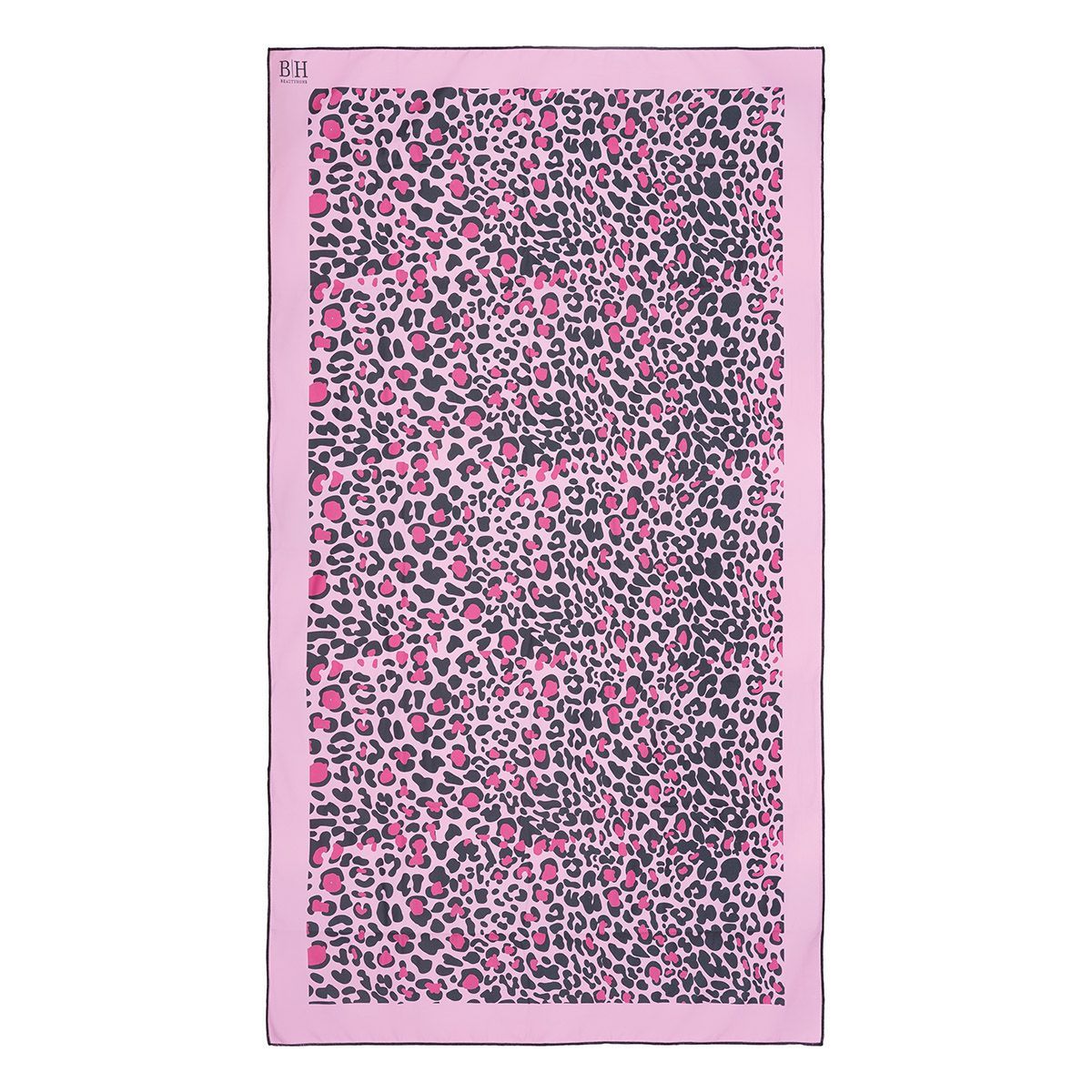 Beauty Home Πετσέτα θαλάσσης διπλής όψης Microfiber Art 2253 90×160 Ροζ