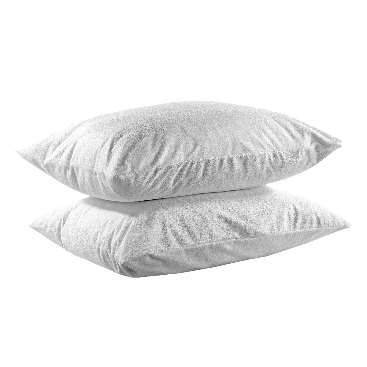 Beauty Home Ζεύγος αδιάβροχες προστατευτικές μαξιλαροθήκες Art 4400 52×72 Λευκό Λευκό