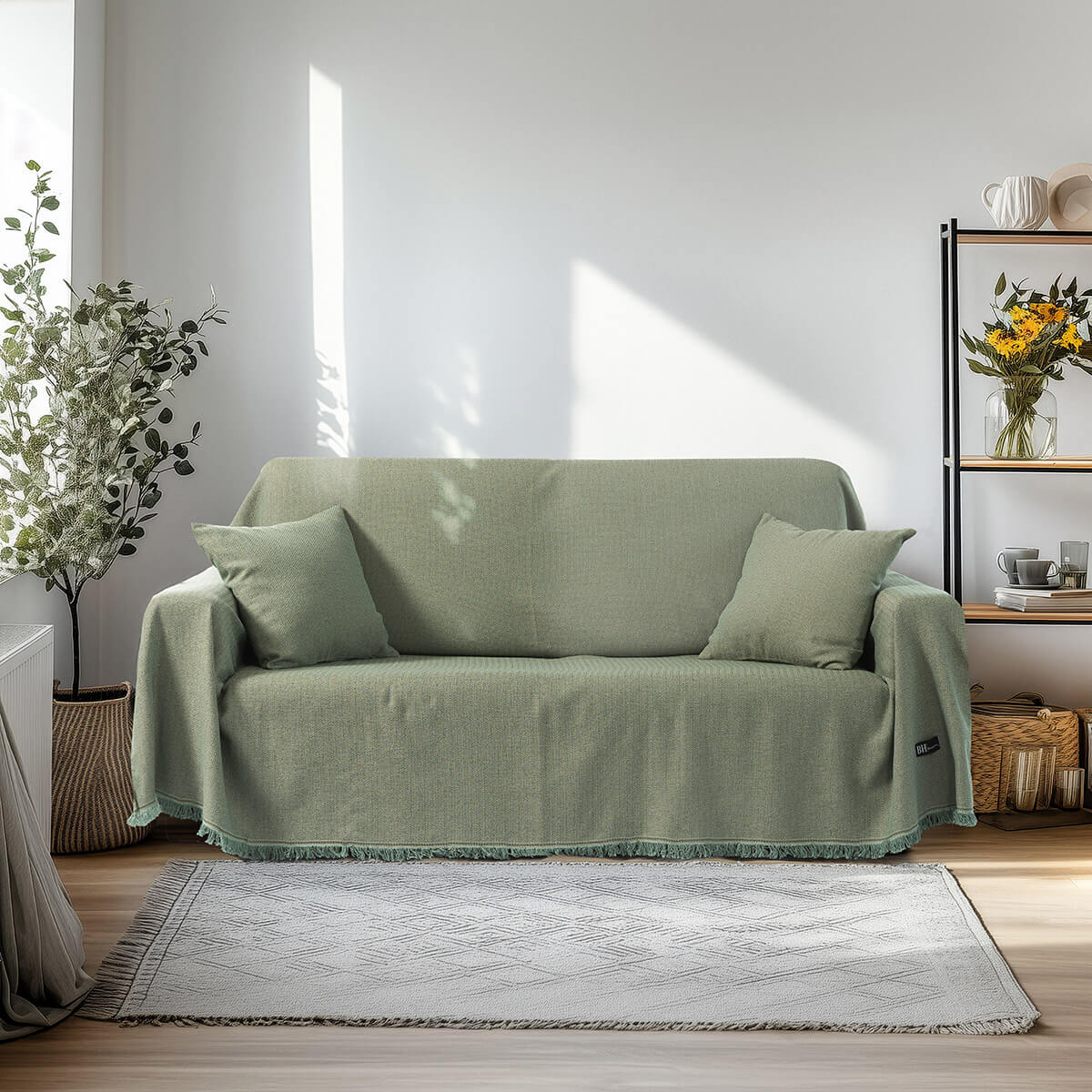 Beauty Home Ριχτάρι Τριθέσιο Amos Art 8730 170×290 Βεραμάν