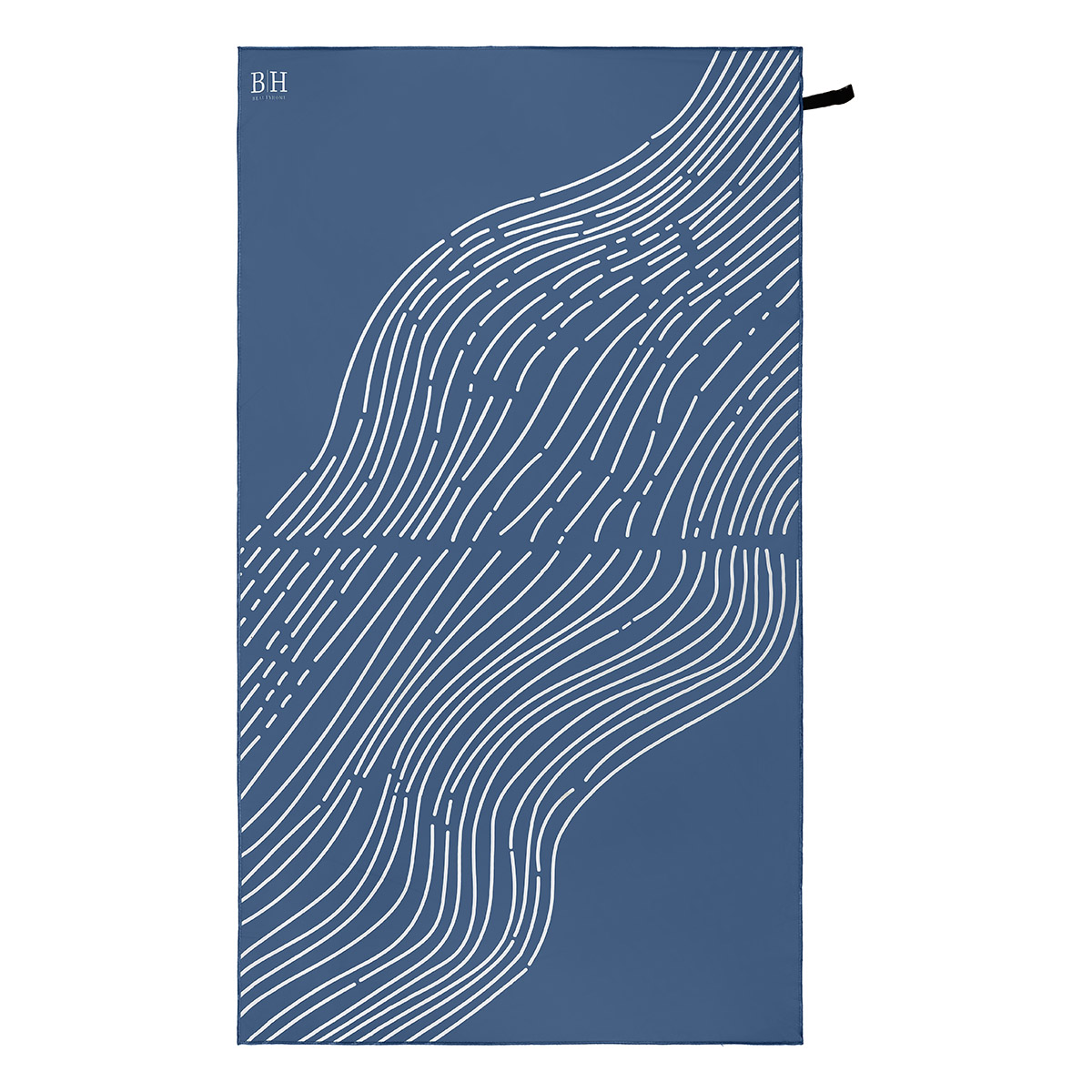 Beauty Home Πετσέτα θαλάσσης διπλής όψης Microfiber 200gsm Art 2293 90x160 Μπλε