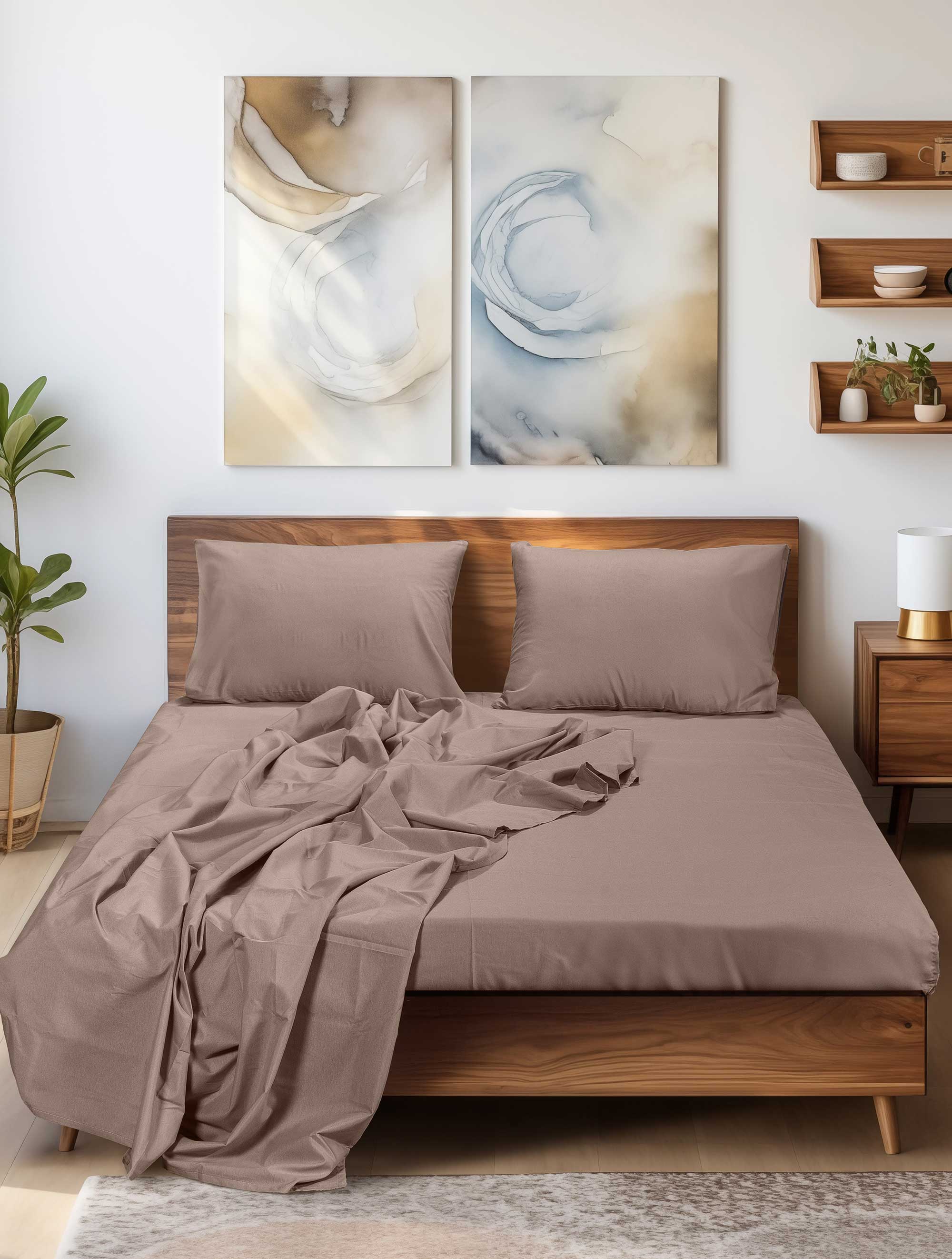 Σεντόνι SLEEK BROWN Madi