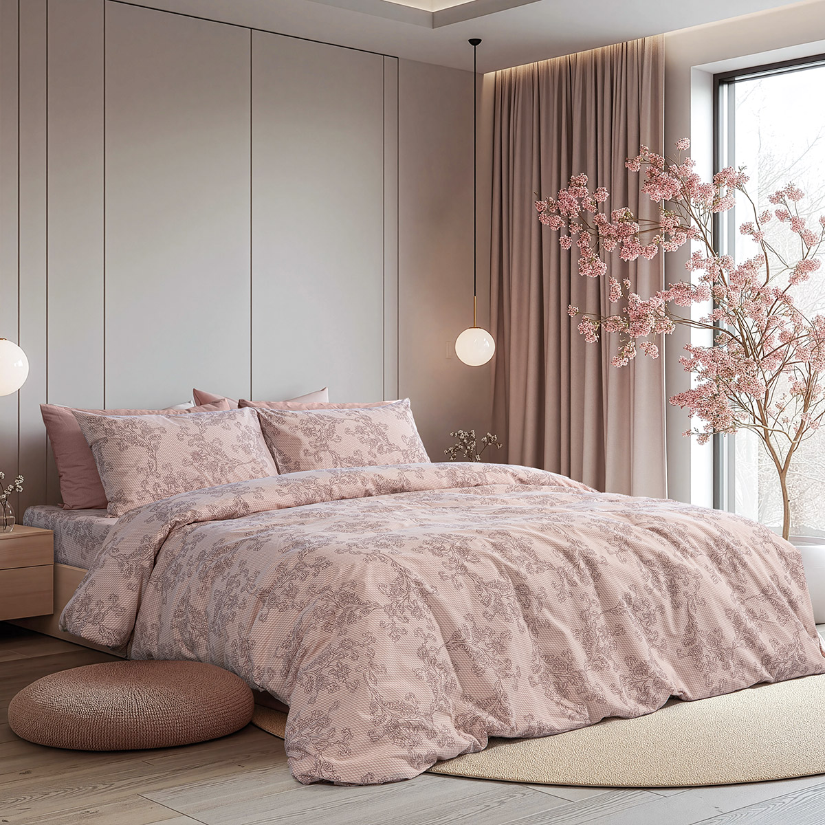 Beauty Home Ζεύγος μαξιλαροθήκες Moments Art 12569 51×73 Σάπιο Μήλο