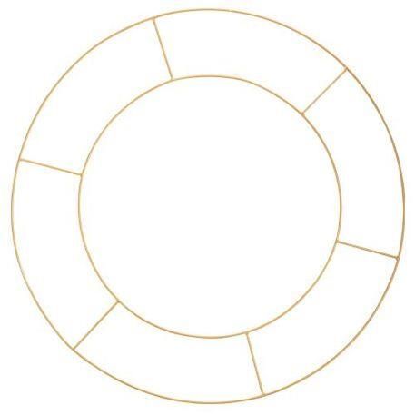 Beauty Home ΜΕΤΑΛΛΙΚΟΣ ΚΥΚΛΟΣ ΔΙΠΛΟΣ 60 CM