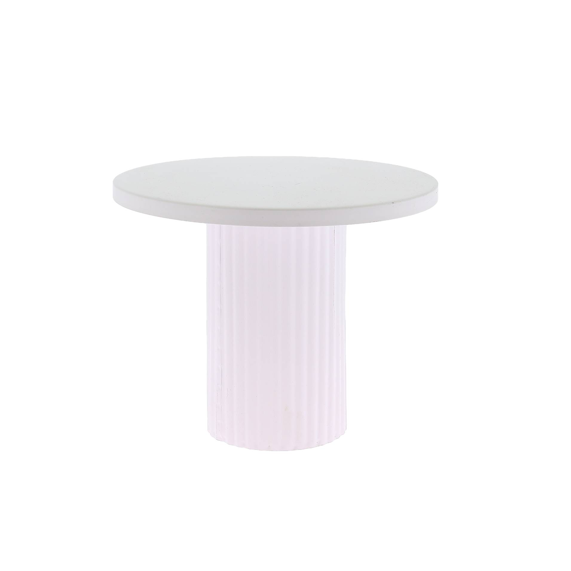 Beauty Home Βάση παρουσίασης μεταλλική – Λευκή  Ø25x20cm