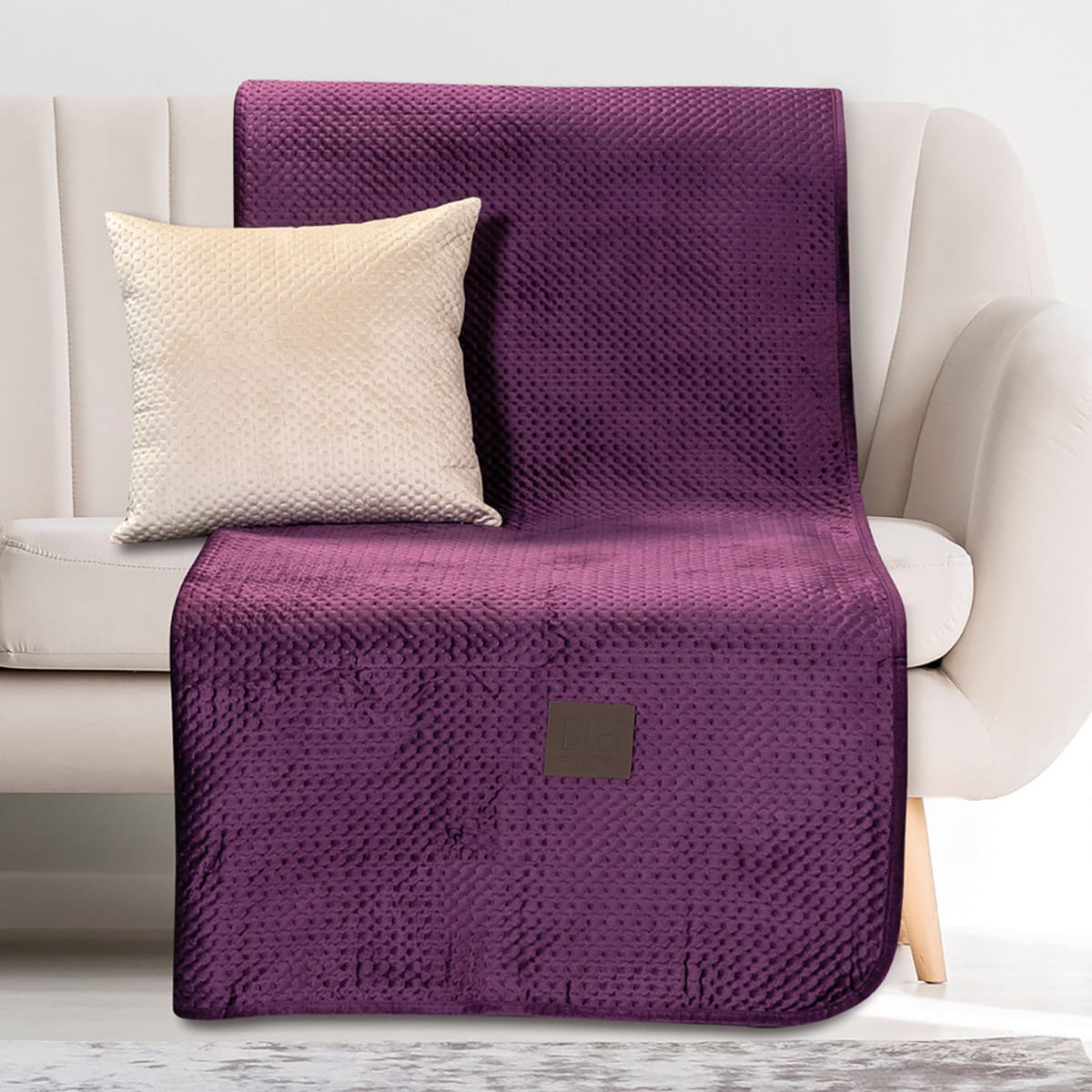 Beauty Home Ριχτάρι Διθέσιο Velvety Art 8411 180×250 Μωβ